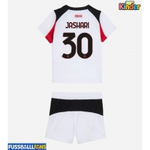 AC Milan Ardon Jashari #30 Auswärts Trikotsatz Kinder 2025-26 Kurzarm (+ Kurze Hosen)